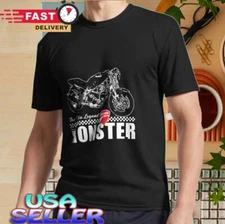 New Shirt Ducati Monster Motorrad Logo T-Shirt Funny Unisex Size S-5XL