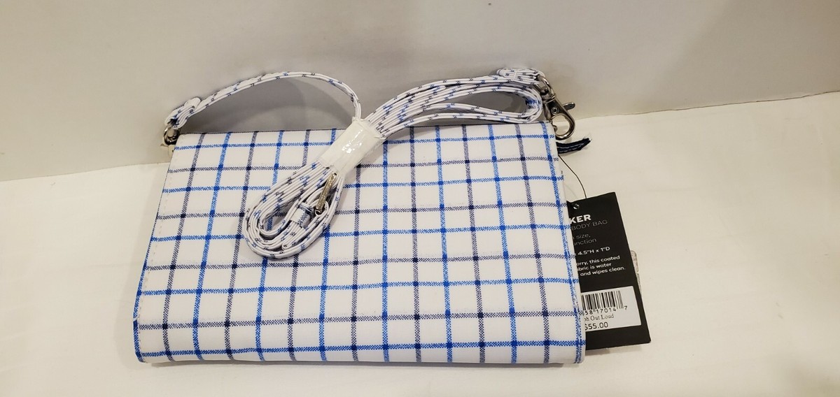 Scout Bags Decker Crossbody Blue/White Plaid Graph Out Loud
