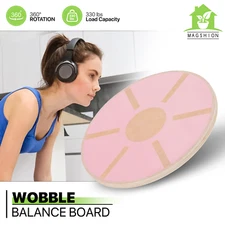 Portable Wobble Balance Board Pink Gym Balance Training Rehabilitation Equipment
