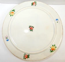 Porcelain TEA TRIVET TILES Mikori Ware FLOWERS FLORAL Hot Plate VINTAGE Japan