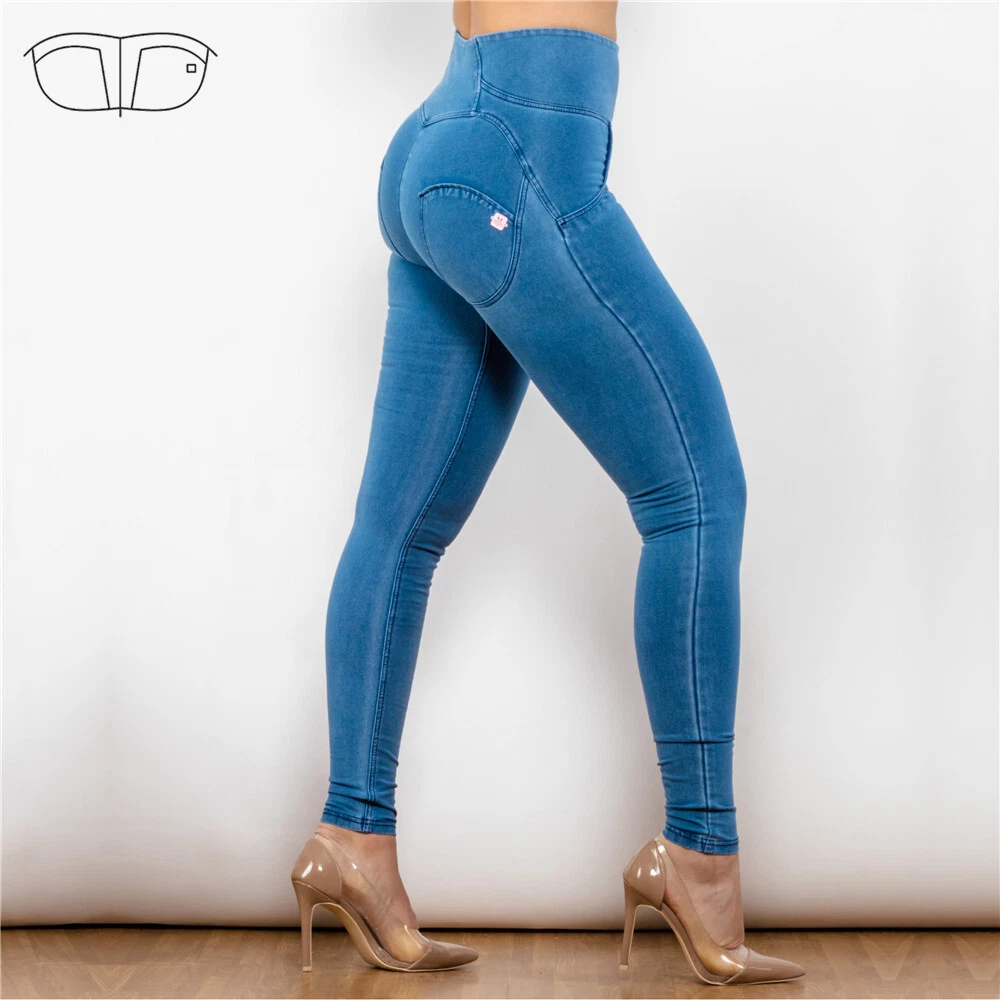 Jeans push up high cheap waist