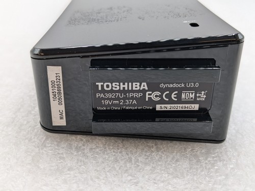 Estación de acoplamiento universal Toshiba Dynadock USB 3.0 - PA3927U-1PRP SOLO BASE - Imagen 6 de 6