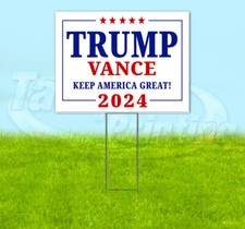 TRUMP VANCE 2024 MAGA FJB 18x24 Yard Sign Snipe Election YS00059