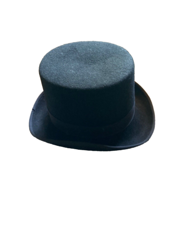 SCALA Classics Black Wool Felt Top Hat Medium Steampunk, Costume, Mad Hatter
