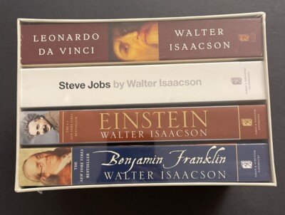 Walter Isaacson: The Genius Biographies: Franklin, Einstein, Jobs & DaVinci SET