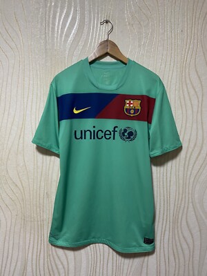 【タグ付き希少】FC Barcelona Nike シャツ FIFA 2011 FC Barcelona 2011-12 Away Soccer Jersey Nike 419880-010