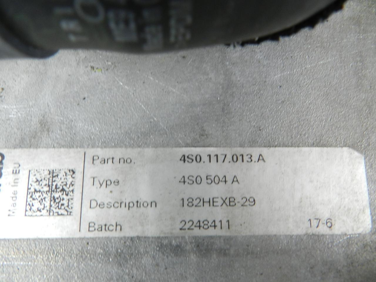 2017-2023 Audi R8 5.2L V10 - OEM LH Oil Cooler Assembly P/N 4S0117013A