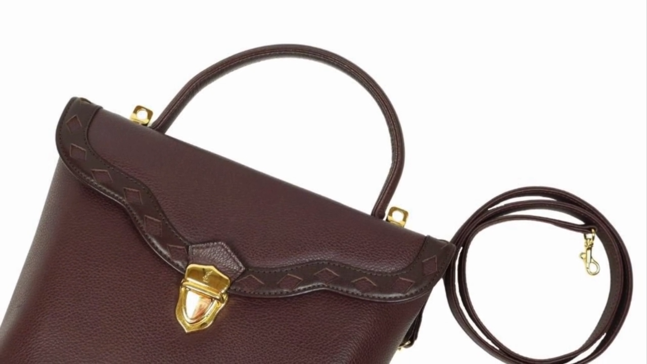 Yves Saint Laurent borsa viola a 2 vie 01184 borsa a tracolla borsa a manico YSL