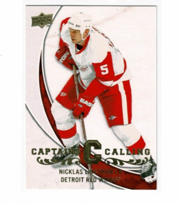 2008-09 Upper Deck #CPT4 Nicklas Lidstrom Captains Calling Detroit Red Wings HOF