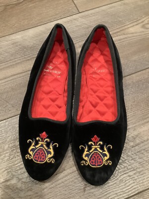 Womans Velvet Black Brooks Brothers Peal & Co. Loafers Womans Velvet Black Brooks Brothers Peal & Co. Loafers