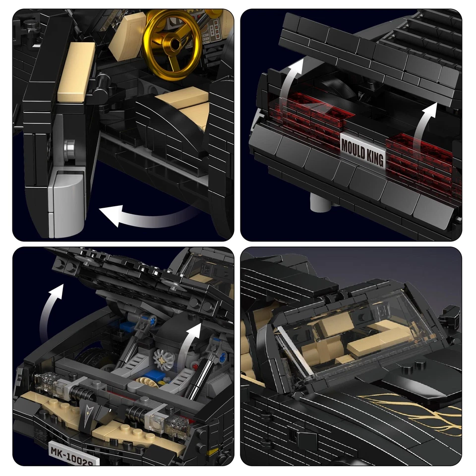 Mould King 10029 Firebird American Sports Car Static Model Building Block Toy - Image 4 of 4