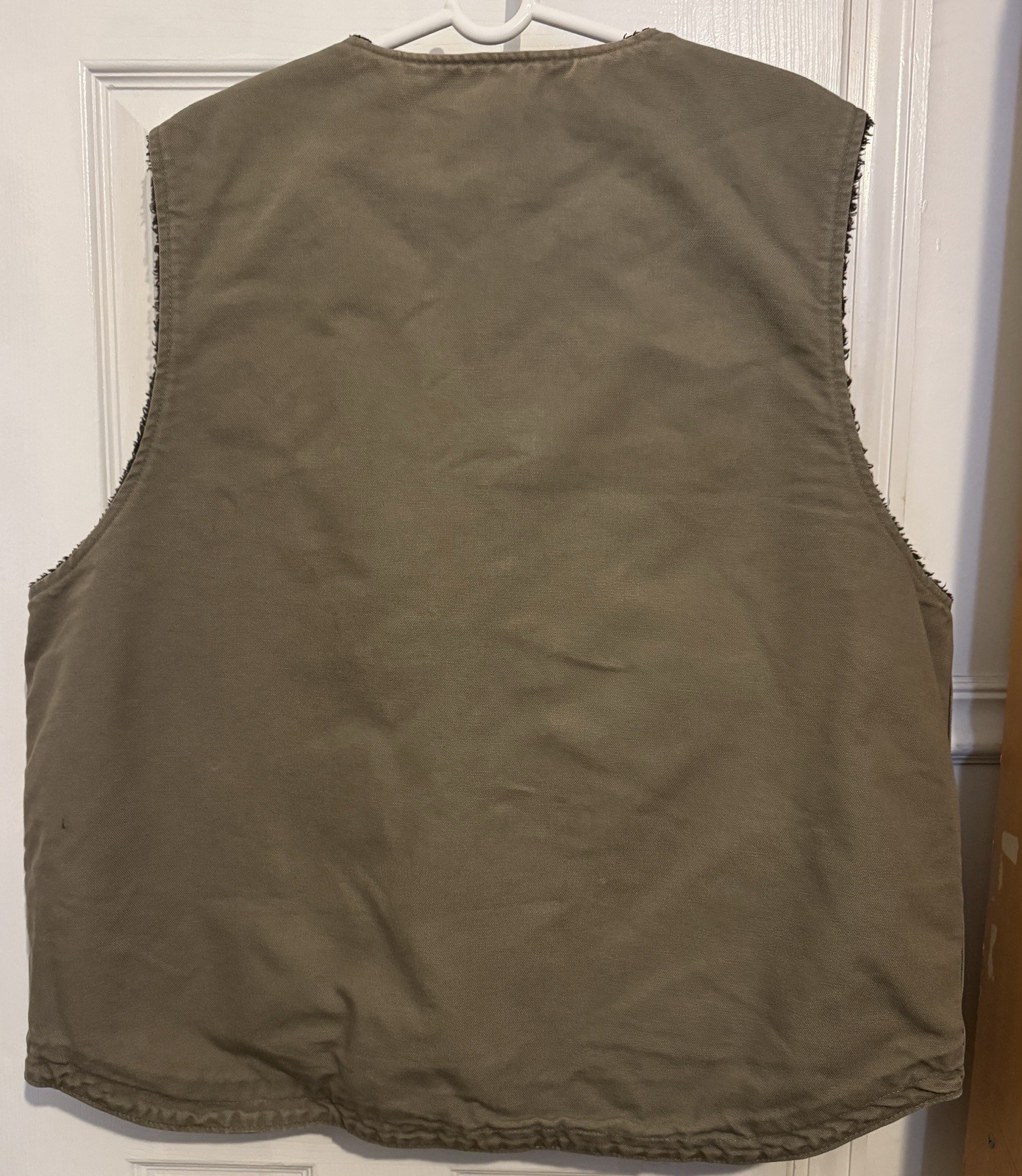 Carhartt Vest Relaxed Fit Washed DuckSherpa-Lined Vest"Driftwood" Men's XL thumbnail 3