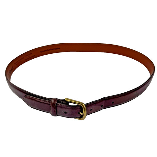 L.L.Bean Mens Belt Size 36 Brown Full Grain Leather Made USA 280923 Dress 3