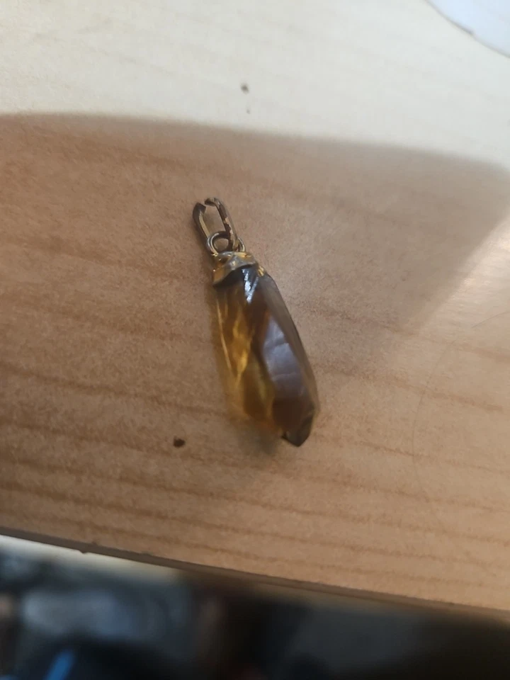 Colgante de cristal de cuarzo ahumado Foto 2 de 2