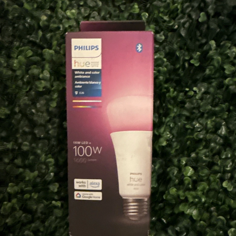 Smart 100W A21 LED Bulb - White and Color Ambiance Color-Changing Light - 1 Pack - Image 3 of 4