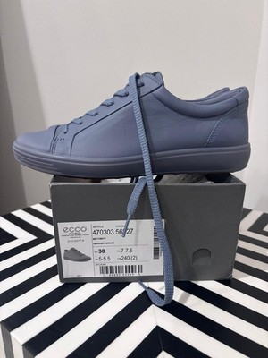 ECCO Soft 7 Sneakers Misty/Misty Blue Women s Size 7 7.5 NEW In Box