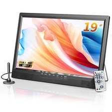 Televisor DESOBRY 19″ 1080p pequeño compacto negro