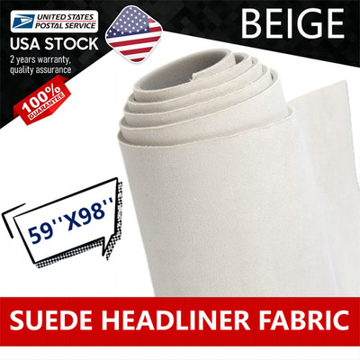 59''x98'' Headliner Fabric Foam Backed  Roof Liner Repair Upholstery By the Yard