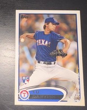 Topps 2012 Yu Darvish Rookie Texas Rangers Baseball Card #660. rookie card picture
