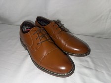 Bruno Marc Mens Dress Shoes Size 6 Brown Cap Toe Oxford Lace Up Formal Shoes