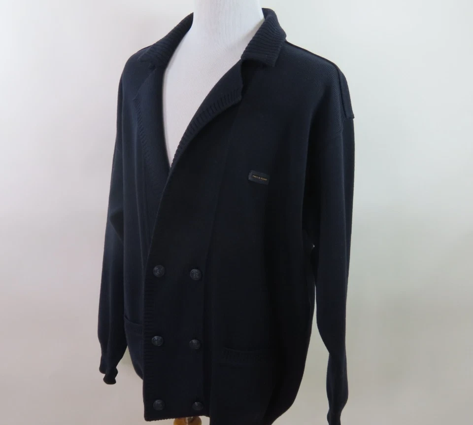 Paul Shark Yachting Wool Italian Cardigan Sweater Men DoubleBreasted XXL 2XL EUC - Image 3 of 4