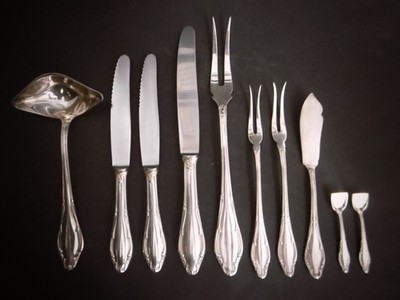 Restbestand Besteck/Suppenkelle/Vorlegegabel WELLNER Mozart Edition, 10 teilig