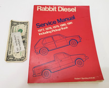 Rabbit Diesel Service Manual 1977 - 1981 Including Pickup Truck - By R Bentley