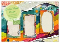 "Calendar 2027 · US Version · Colorful Paper Design (Wall Calendar 2027 12\" × 8\""