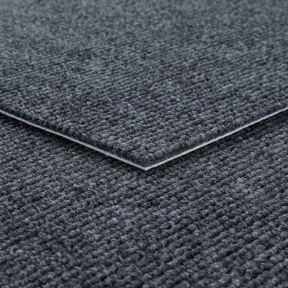 Teppichfliesen Selbstklebend Dunkelgrau 32 Teppichfliesen Rutschfest Teppichb... - Bild 2 von 4
