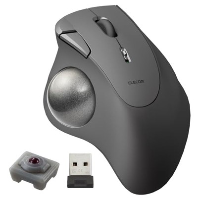 ELECOM Ergonomic Comfort Design Trackball IST Wireless 2,4 GHz Verbindung rei...
