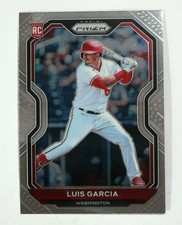 2021 Panini Prizm #57 Luis Garcia Washington Nationals RC Baseball Rookie Card