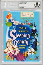 1959 -SLEEPING BEAUTY- BECKETT BAS Signed/Autograph/Auto 5x7 WALT DISNEY Card