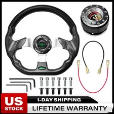 Aluminum Universal 13 D Shape Racing Steering Wheel Wquick Release Adapter Kit Aluminum Universal 13 D Shape Racing Steering Wheel Wquick Release Adapter Kit