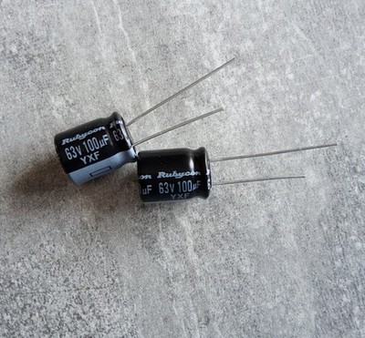 Rubycon 100uF 63V 105°C YXF ELKO Kondensator Radial Menge Wählbar 1-10 Stück