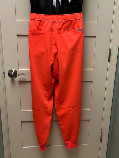 Figs Women’s 2XL Zamora Jogger Scrub Pants Orange / Fiery Coral Tons of Pockets - Image 4 of 4