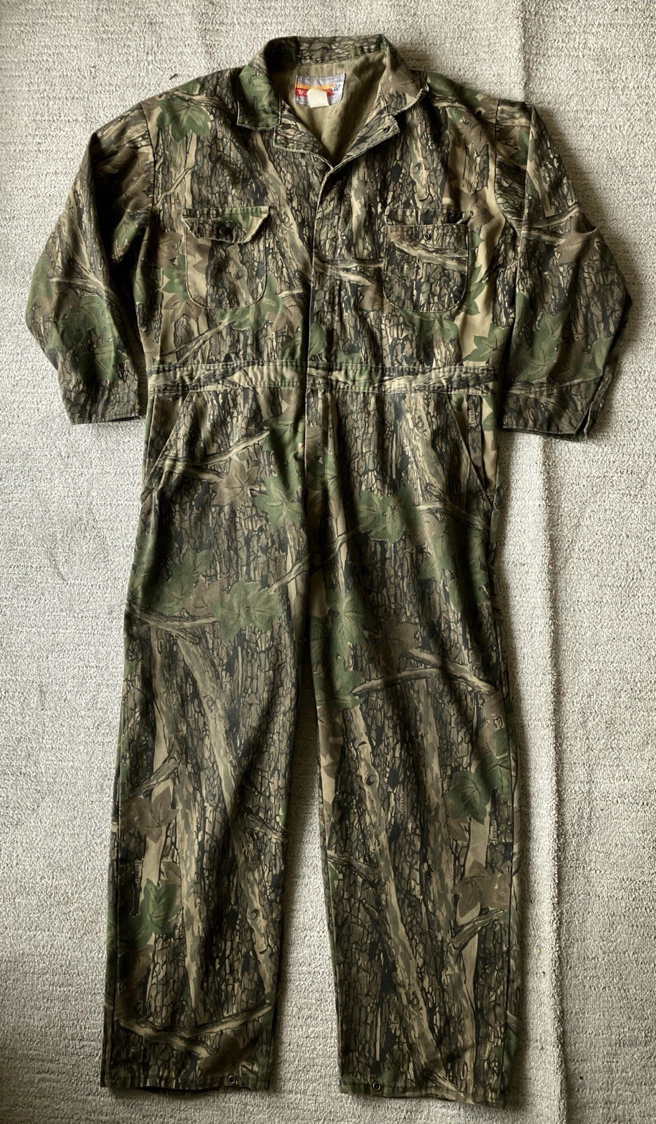Winchester Camo Coveralls Mens 2XL Green Rebark Hunting Outdoor XXL