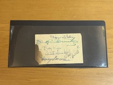 Louis Armstrong Billy Kyle Mort Herbert Danny Barcelona Autographs