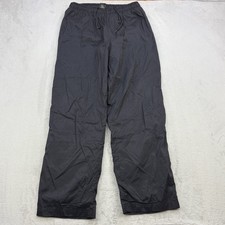 Vintage Nike Pants Mens XL Black Y2K Parachute Track Nylon Joggers Baggy Loose