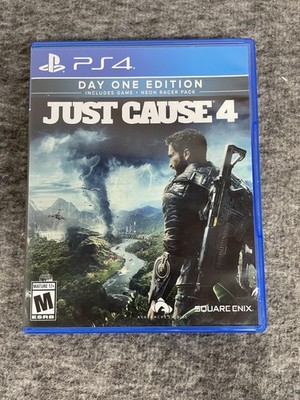 Just Cause 4 Day One Edition PS4 Video Game Complete Neon Racer Pack Square Enix
