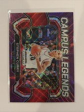 2024 Panini Prizm Draft Picks Stephen Curry Campus Legends Purple Wave Prizm.