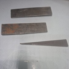 Vintage carpenters Splitting Wedges  Wood Splitter Old Tools x3