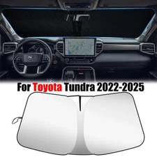 Car Sunshade Fit Toyota Tundra 2022-2025 Windshield Sun Cover Privacy Heat Block