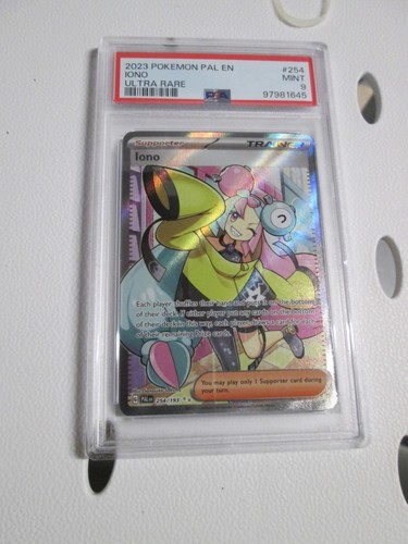 2023 Pokemon PAL EN Iono Trainer Ultra Rare #254 PSA 9 MINT