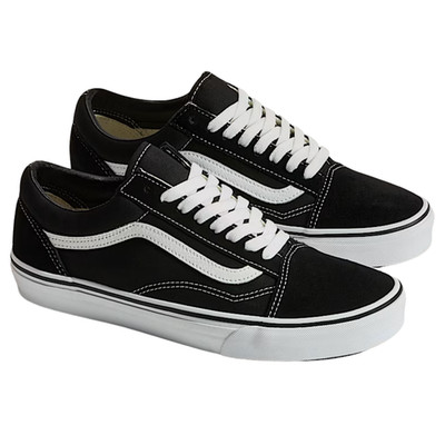 Vans Classic Old Skool Canvas Skate Shoes Black/White