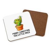 Merry Christmas Du Frecher Kaktus GeträNkeuntersetzer Hartfaser Lustig Dad