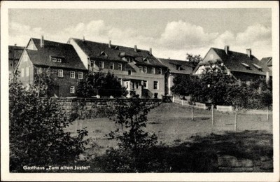 Postcard Mengersgereuth Hammern in Thuringia, Gasthaus zum alten Justel,... - 3556059