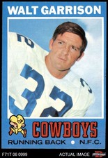 1971 Topps #8 Walt Garrison Cowboys RC Oklahoma St 6 - EX/MT