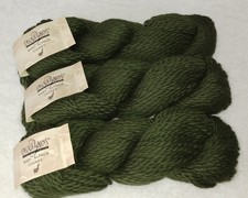 100 Baby Alpaca Chunky Yarn 3.5 oz, 108 yards 640:7A7028 Lot of 3, Dark Green