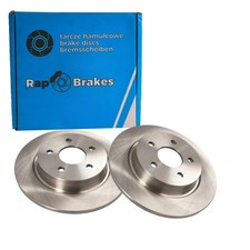 2x RAP BRAKES BREMSSCHEIBEN 280mm VOLL HINTEN passend für VOLVO V40 | R-D0052