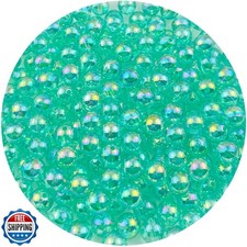 Mulutoo 200Pcs 10mm Acrylic AB Colors Round Beads Acrylic Beads R